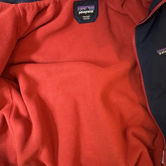 Patagonia Shelled Synchilla Navy Blue Jacket with Red Accent Men's L - Picture 5 of 5